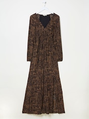 FatFace Noelle Black Maxi Dress - Image 8 of 8