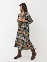 FatFace Ceil Multi Check Dress - Image 3 of 9
