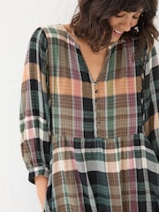 FatFace Ceil Multi Check Dress - Image 5 of 9