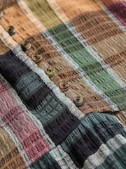 FatFace Ceil Multi Check Dress - Image 9 of 9