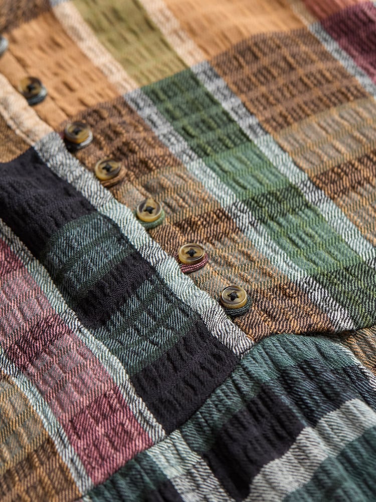 FatFace Ceil Multi Check Dress - Image 9 of 9