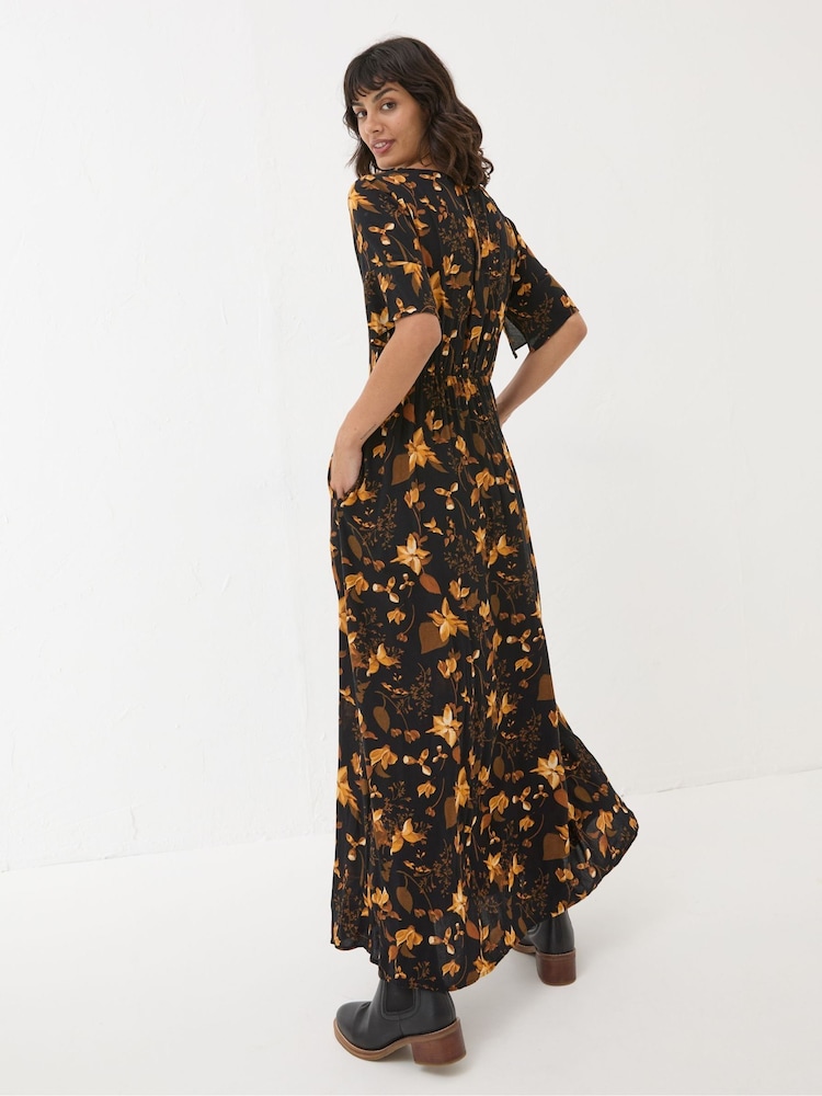 FatFace Black Winona Floral Dress - Image 2 of 5