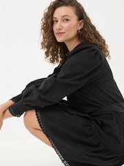 FatFace Black Adley Cord 100% Cotton Dress - Image 5 of 6