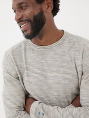 FatFace Natural Dark Skies Long Sleeve Crew T-Shirt - Image 5 of 8