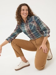FatFace Olivia Multi 100% Cotton Check Shirt - Image 1 of 5