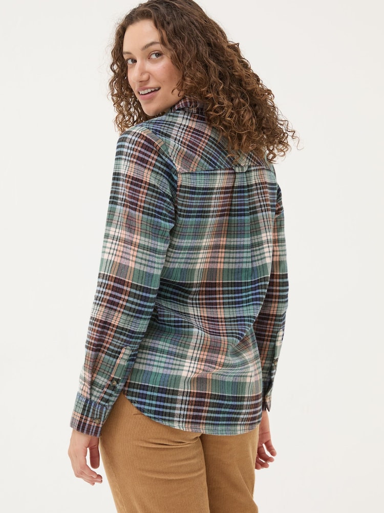 FatFace Olivia Multi 100% Cotton Check Shirt - Image 2 of 5