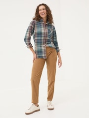 FatFace Olivia Multi 100% Cotton Check Shirt - Image 3 of 5