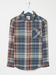 FatFace Olivia Multi 100% Cotton Check Shirt - Image 5 of 5