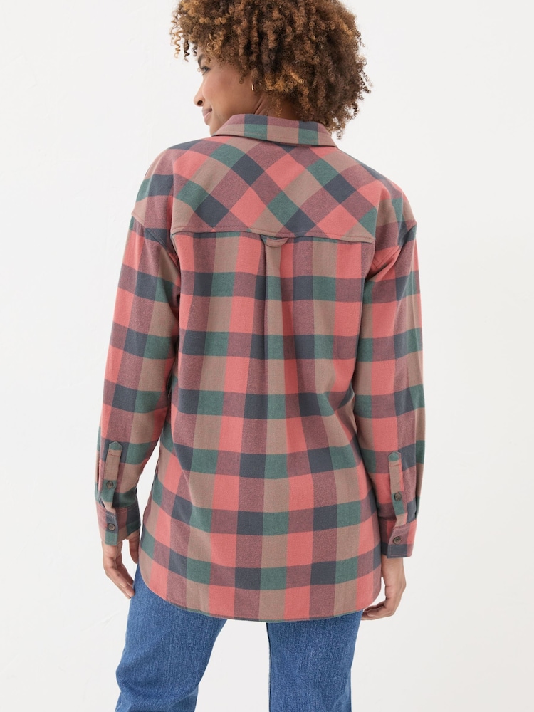 FatFace Multi Carolin 100% Cotton Check Shirt - Image 2 of 5 FatFace Multi Carolin 100% Cotton Check Shirt - Image 2 of 5