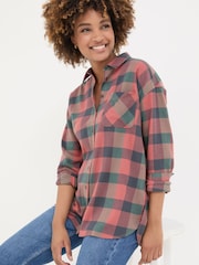 FatFace Multi Carolin 100% Cotton Check Shirt - Image 3 of 5
