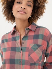 FatFace Multi Carolin 100% Cotton Check Shirt - Image 4 of 5