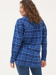 FatFace Blue 100% Cotton Carolin Check Shirt - Image 2 of 9