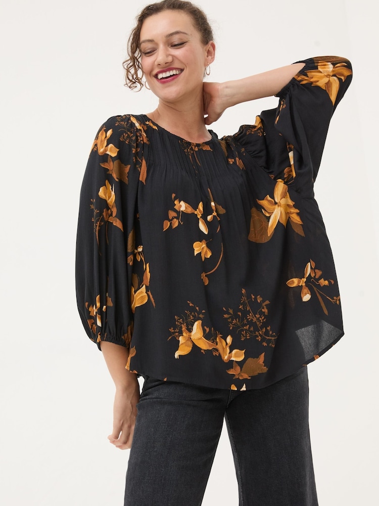 FatFace Black Wynn Floral Blouse - Image 1 of 9
