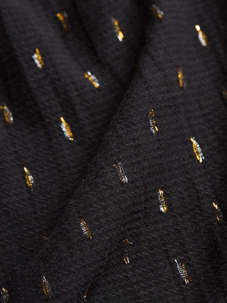 FatFace Black Metallic Blouse - Image 7 of 7