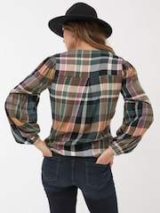 FatFace Multi Lara Check Blouse - Image 3 of 10