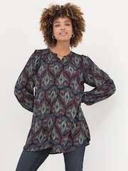 FatFace Multi Lizzie Tunic Top - Image 2 of 9