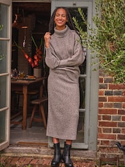 FatFace Light Brown Amara Roll Neck Knitted Jumper - Image 1 of 12