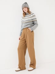 FatFace Cassie Grey Grey Fair Isle Jumper - Image 5 of 9