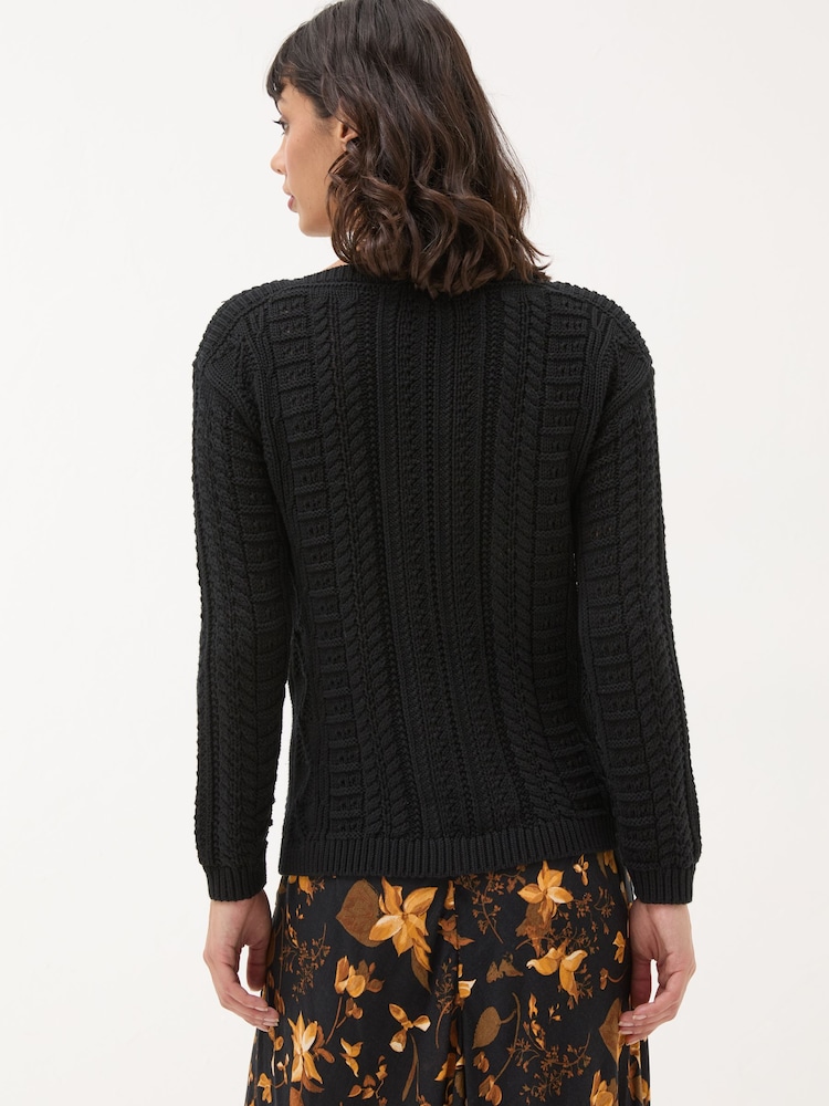 FatFace Black Dark Skies Damson Beaded Jumper - Image 2 of 6