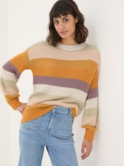FatFace Multi Equinox Stripe Jumper - Image 1 of 6