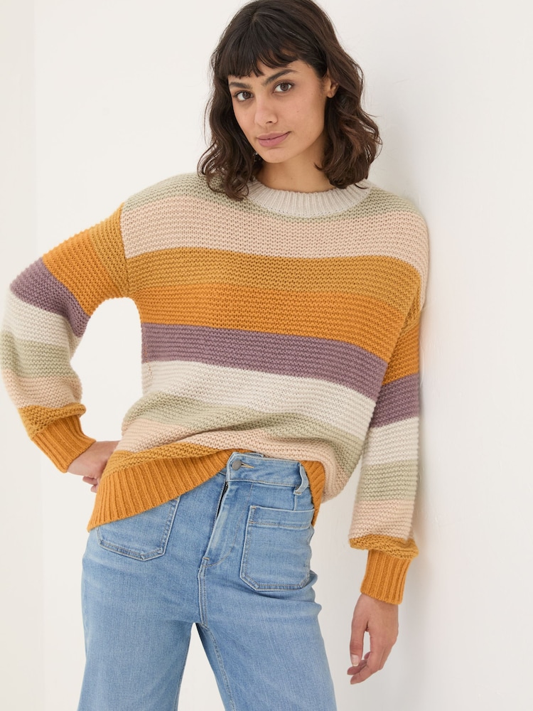 FatFace Multi Equinox Stripe Jumper - Image 1 of 6