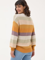 FatFace Multi Equinox Stripe Jumper - Image 2 of 6