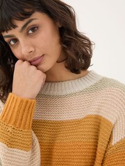 FatFace Multi Equinox Stripe Jumper - Image 5 of 6