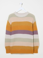 FatFace Multi Equinox Stripe Jumper - Image 6 of 6