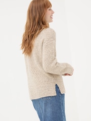 FatFace Gold Etta Sparkle Jumper - Image 2 of 6