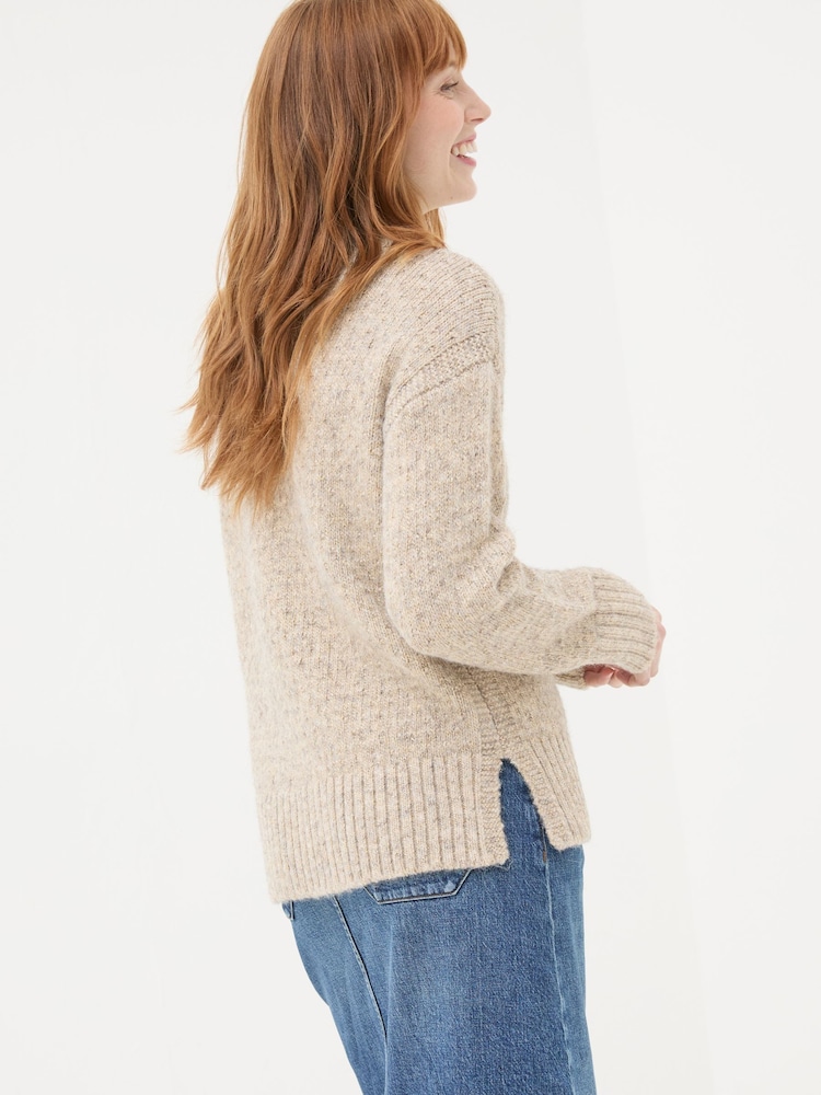FatFace Gold Etta Sparkle Jumper - Image 2 of 6