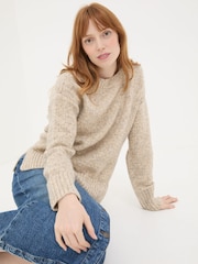 FatFace Gold Etta Sparkle Jumper - Image 3 of 6