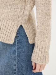 FatFace Gold Etta Sparkle Jumper - Image 5 of 6