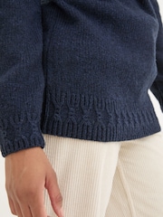 FatFace Navy Horse Fairisle Pattern Tunic - Image 7 of 8