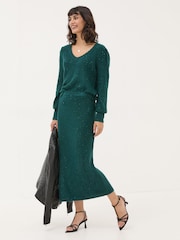 FatFace Teal Green Jasmine Jumper - Image 3 of 7