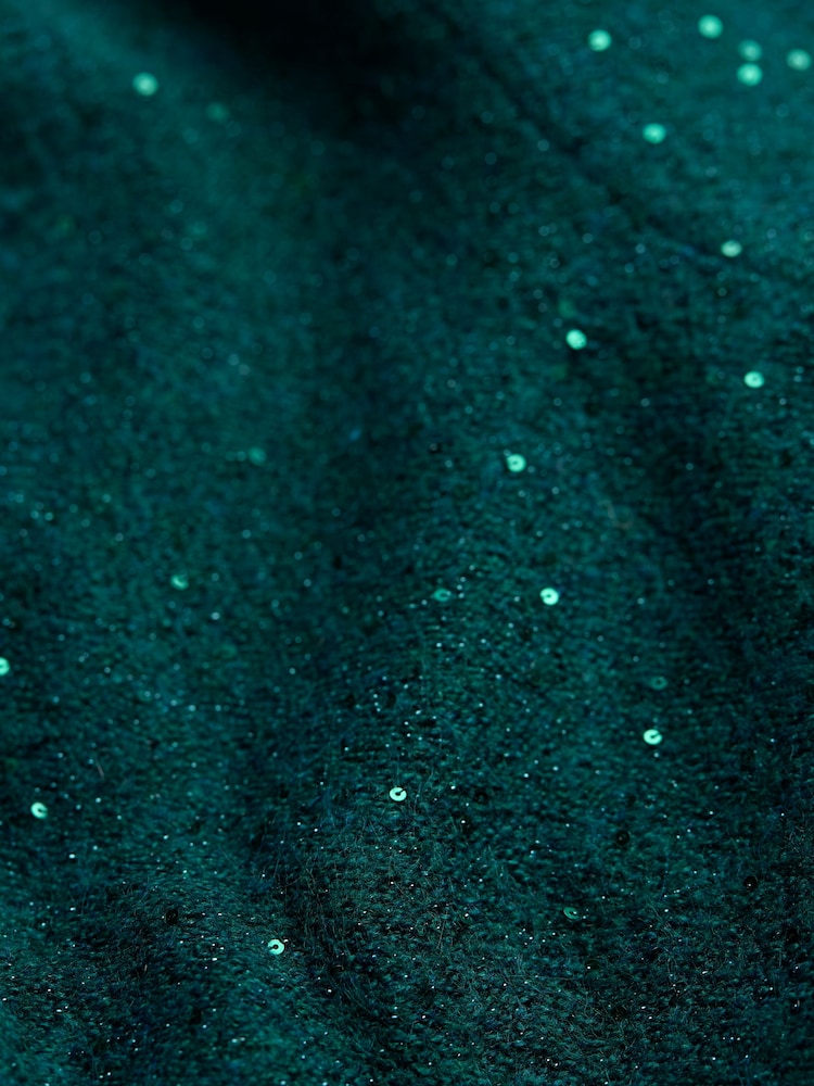 FatFace Teal Green Jasmine Jumper - Image 7 of 7