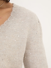 FatFace Ivory Jasmine Jumper - Image 4 of 5