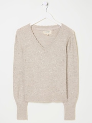 FatFace Ivory Jasmine Jumper - Image 5 of 5