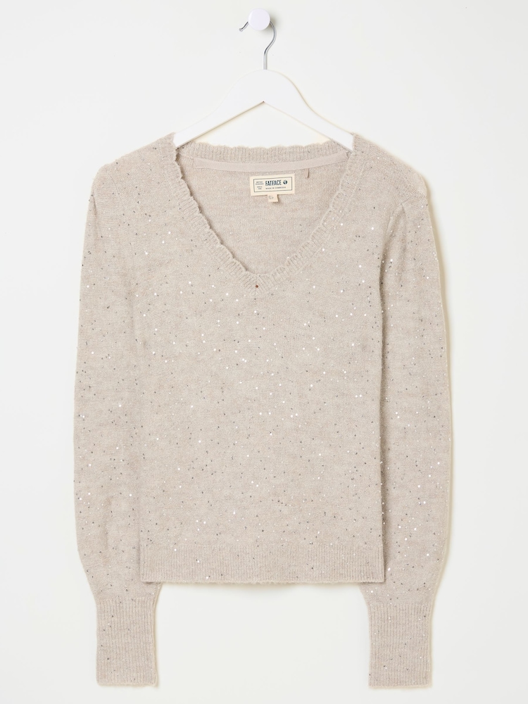 FatFace Ivory Jasmine Jumper - Image 5 of 5