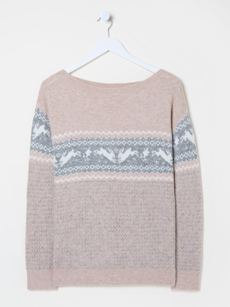 FatFace Natural Rabbit Jumper - Image 4 of 4