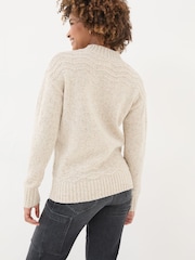 FatFace Ivory Snowflake Jumper - Image 2 of 10