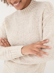 FatFace Ivory Snowflake Jumper - Image 5 of 10