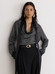 Кожаный ремень с эффектом волос Reiss Hazel - Изображение 2 6