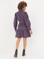 FatFace Dark Purple Adley Cord 100% Cotton Dress - Image 2 of 6