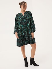 FatFace Black Dark Skies Amy Mirrored Tunic Dress - Image 1 of 5