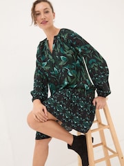 FatFace Black Dark Skies Amy Mirrored Tunic Dress - Image 3 of 5