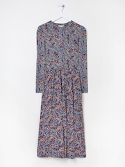 FatFace Fia Dark Navy Batik Dress - Image 5 of 5