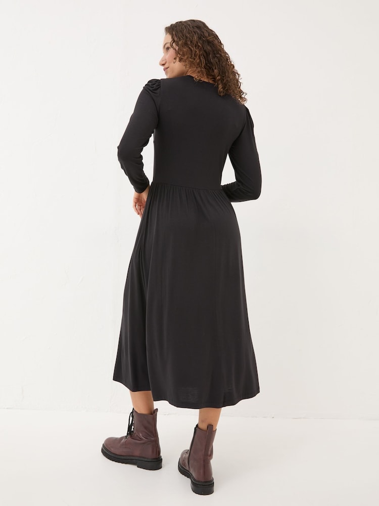 FatFace Black Fia Dress - Image 2 of 5 FatFace Black Fia Dress - Image 2 of 5