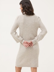 FatFace Light Natural Eden Knit Dress - Image 3 of 9