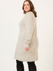 FatFace Light Natural Eden Knit Dress - Image 7 of 9