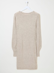 FatFace Light Natural Eden Knit Dress - Image 9 of 9